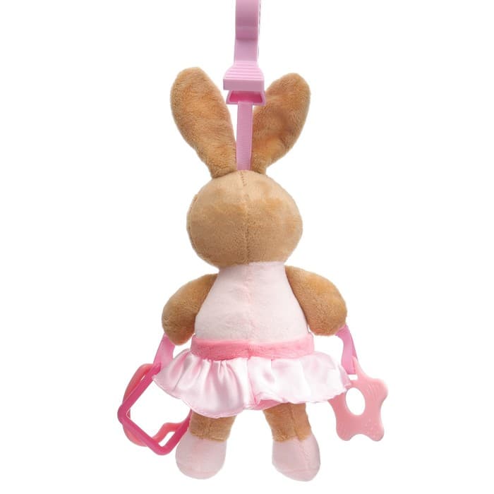 Подвеска мягкая на кроватку/коляску M&B «Зайка», погремушка, прорезыватель, от 3 мес.