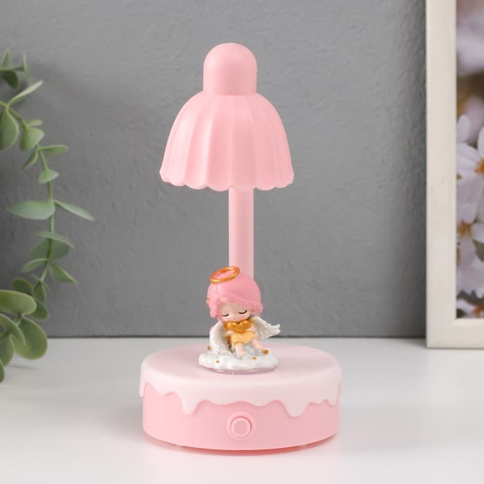 Фигурка светящаяся «Ангелочек на облачке», 8×8×16 см, МИКС