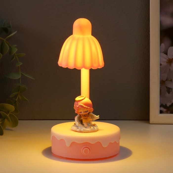 Фигурка светящаяся «Ангелочек на облачке», 8×8×16 см, МИКС