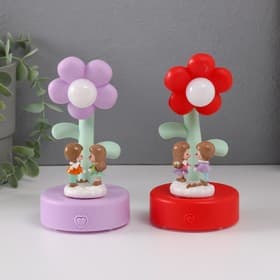 Фигурка светящаяся «Малыши под цветочком», 8×8×15 см, МИКС