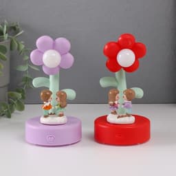 Фигурка светящаяся «Малыши под цветочком», 8×8×15 см, МИКС