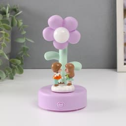 Фигурка светящаяся «Малыши под цветочком», 8×8×15 см, МИКС