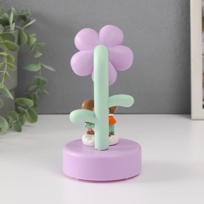 Фигурка светящаяся «Малыши под цветочком», 8×8×15 см, МИКС