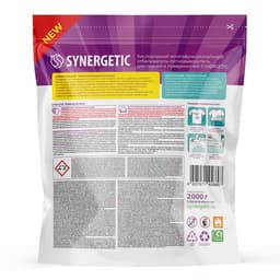 Кислородный пятновыводитель, отбеливатель, очиститель SYNERGETIC, дой-пак, 2 кг