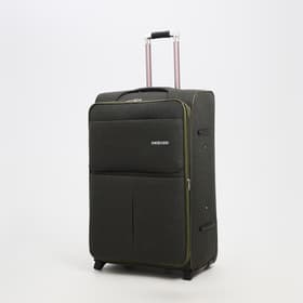 Чемодан большой 95 л (L), с расширением, кодовый замок, 3 колеса, 2 наружных кармана, хаки