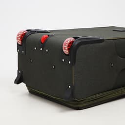 Чемодан большой 95 л (L), с расширением, кодовый замок, 3 колеса, 2 наружных кармана, хаки