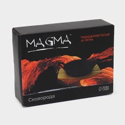 Сковорода Magma «Далат», d=17.2 см, h=7 см, на деревянной подставке, индукция, чугун, чёрная