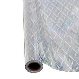 Плёнка самоклеящаяся, голография, серебристая, 0.45×3 м, 30 мкм