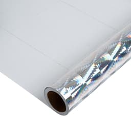 Плёнка самоклеящаяся, голография, серебристая, 0.45×3 м, 30 мкм