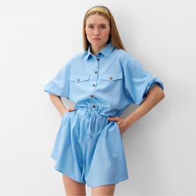 Комбинезон женский Minaku: Casual Collection, голубой размер 44