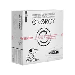 Умная кормушка Energy ZOO 20009Smart, 6 ячеек по 0.25 л, автоматическая, белая