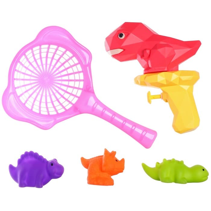 Игрушки для ванны Крошка Я «Веселое купание», водный пистолет, сачок, резиновые игрушки, в наборе 5 шт.