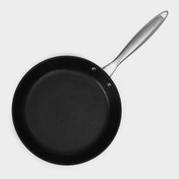 Набор сковородок Magistro Rock Stone, 3 предмета: d=22/26 см, кухонные щипцы, антипригарное покрытие, индукция, чёрный