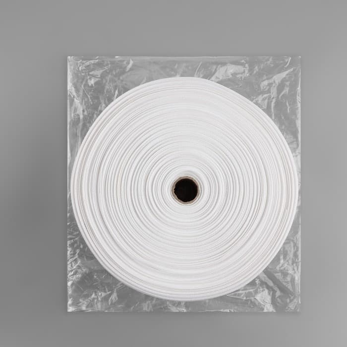 Шторная лента классическая, матовая, 6 см, 50±1 м, белая