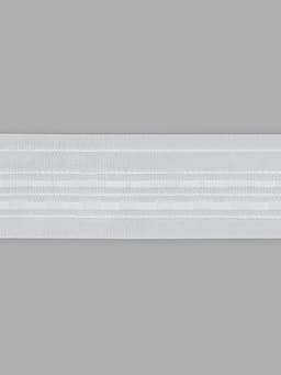 Шторная лента фиксированная сборка, матовая, 6 см, 50±1 м, белая