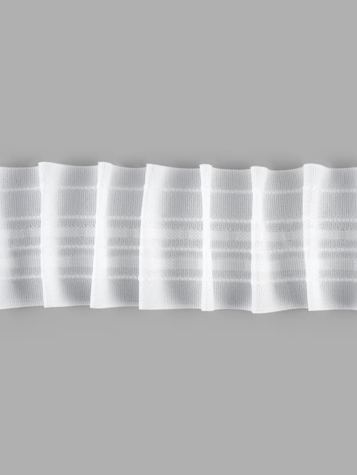 Шторная лента фиксированная сборка, матовая, 6 см, 50±1 м, белая