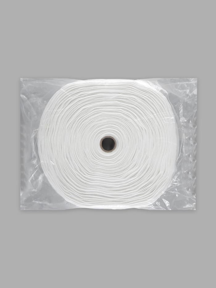 Шторная лента фиксированная сборка, матовая, 6 см, 50±1 м, белая