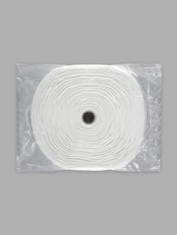 Шторная лента фиксированная сборка, матовая, 6 см, 50±1 м, белая