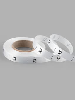 Размерник сатиновый, XS, 1000 шт., 12 мм, 30 м, белый
