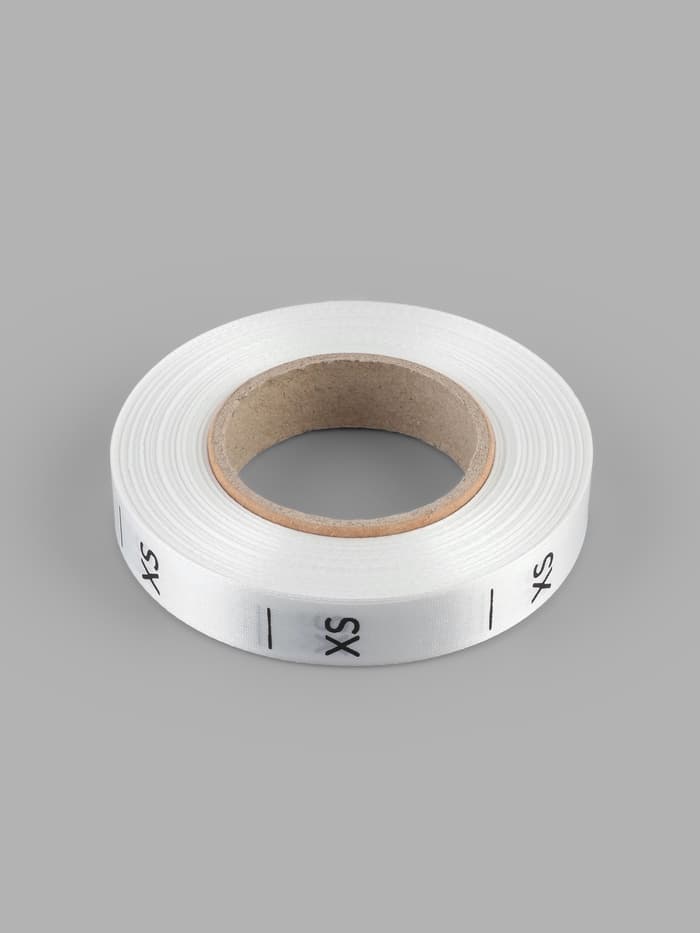 Размерник сатиновый, XS, 1000 шт., 12 мм, 30 м, белый