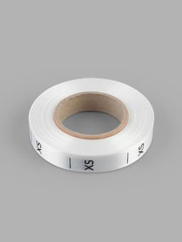 Размерник сатиновый, XS, 1000 шт., 12 мм, 30 м, белый