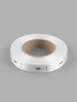 Размерник сатиновый, S, 1000 шт., 12 мм, 30 м, белый