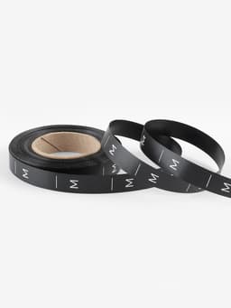 Размерник сатиновый, M, 1000 шт., 12 мм, 30 м, чёрный