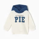 Худи детское «Крошка Я» Blueberry pie, рост 74-80 см, молочная
