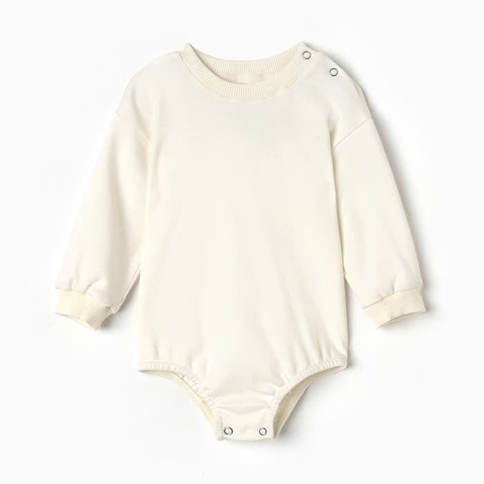 Свитшот - комбинезон детский MINAKU, рост 56-62 см, экрю