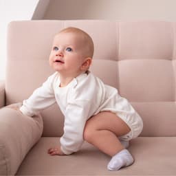 Свитшот - комбинезон детский MINAKU, рост 56-62 см, экрю