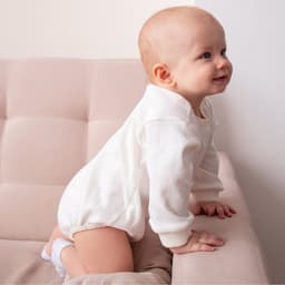 Свитшот - комбинезон детский MINAKU, рост 56-62 см, экрю