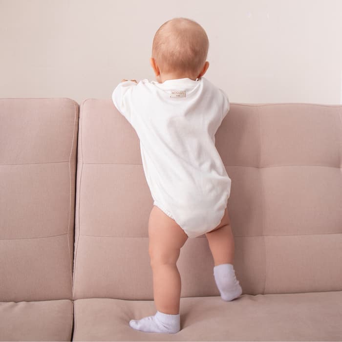 Свитшот - комбинезон детский MINAKU, рост 56-62 см, экрю