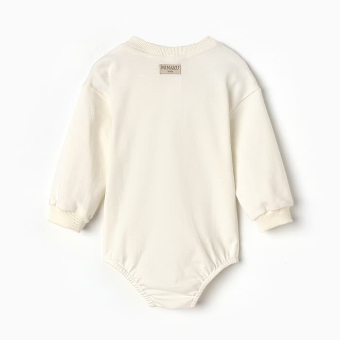 Свитшот - комбинезон детский MINAKU, рост 86-92 см, экрю