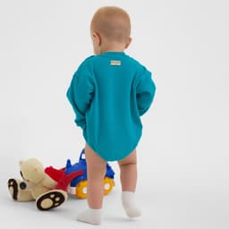 Свитшот - комбинезон детский MINAKU, рост 56-62 см, изумрудный