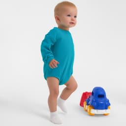 Свитшот - комбинезон детский MINAKU, рост 62-68 см, изумрудный