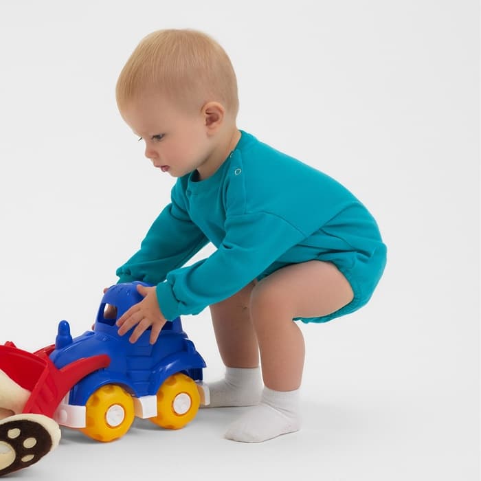 Свитшот - комбинезон детский MINAKU, рост 68-74 см, изумрудный