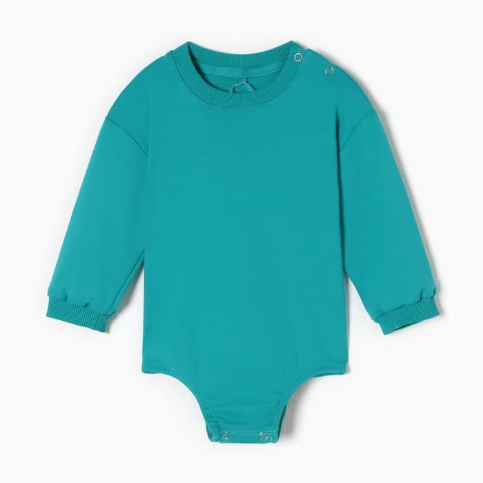 Свитшот - комбинезон детский MINAKU, рост 80-86 см, изумрудный