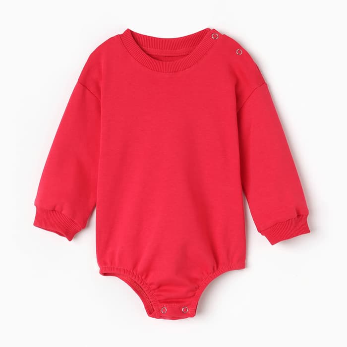 Свитшот - комбинезон детский MINAKU, рост 62-68 см, цвет малиновый