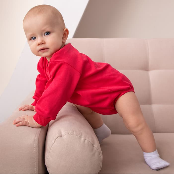 Свитшот - комбинезон детский MINAKU, рост 62-68 см, цвет малиновый