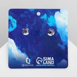 Серьги с эмалью «Вокруг света» самолёт и земной шар, цветные в золоте