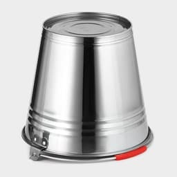 Ведро, 10 л, d=30 см, с крышкой, AISI 201 сталь