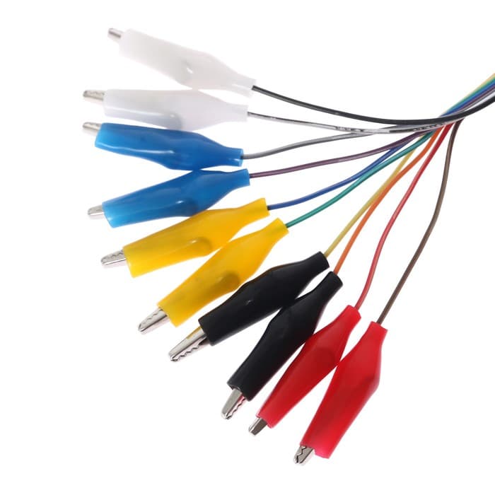 Провод-тестер с зажимом, 30 см, R=9, набор 10 шт.