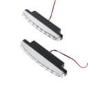 Дневные ходовые огни, 12 В, 24 Вт, 8 LED, 6500 К, провод 80 см, набор 2 шт.