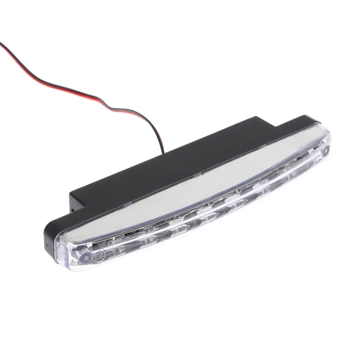 Дневные ходовые огни, 12 В, 24 Вт, 8 LED, 6500 К, провод 80 см, набор 2 шт.