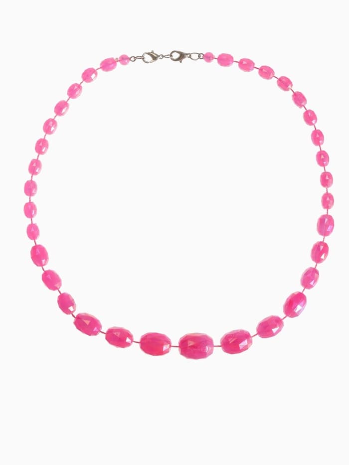 Бусы «Классика» овалы на увеличение, радужно-малиновые, 45 см