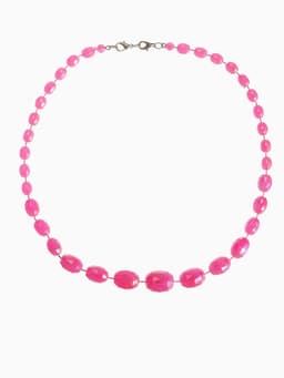 Бусы «Классика» овалы на увеличение, радужно-малиновые, 45 см