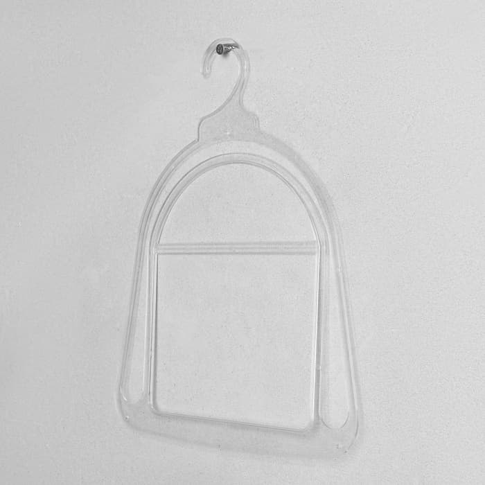 Вешалка для шапок, пластик, 24×30 см, прозрачная