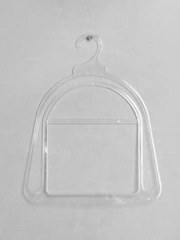 Вешалка для шапок, пластик, 24×30 см, прозрачная