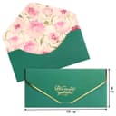 Конверт для денег «Для самой красивой!», софт тач, пионы, тиснение, 19×9 см, Принцессы