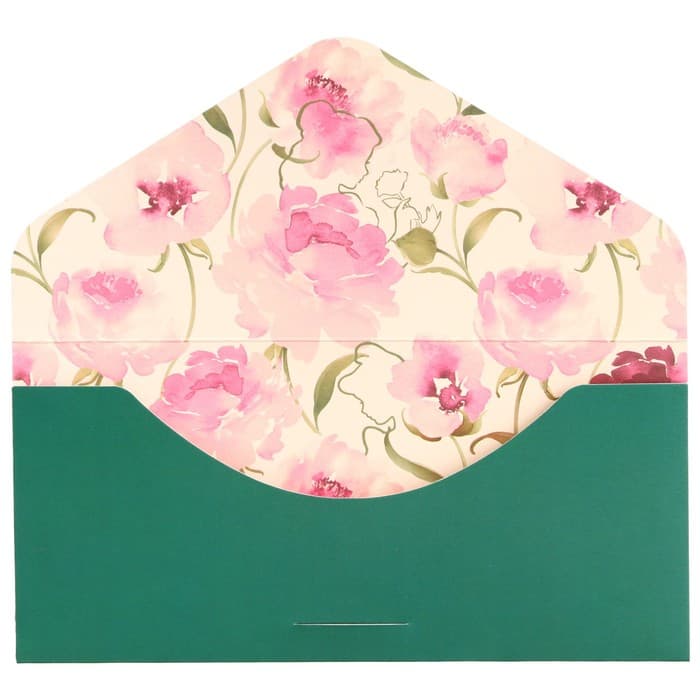 Конверт для денег «Для самой красивой!», софт тач, пионы, тиснение, 19×9 см, Принцессы